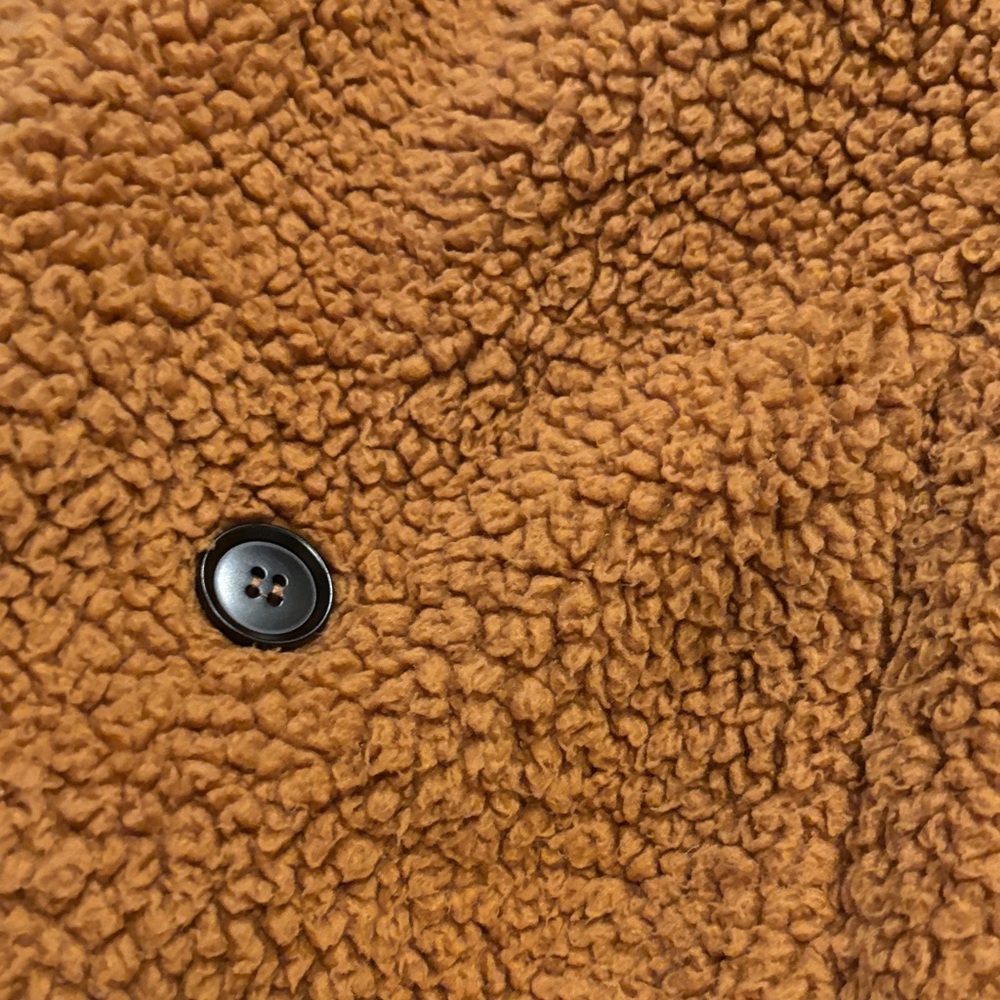 SHEIN Warm Brown Sherpa Jacket - Picture 3 of 3